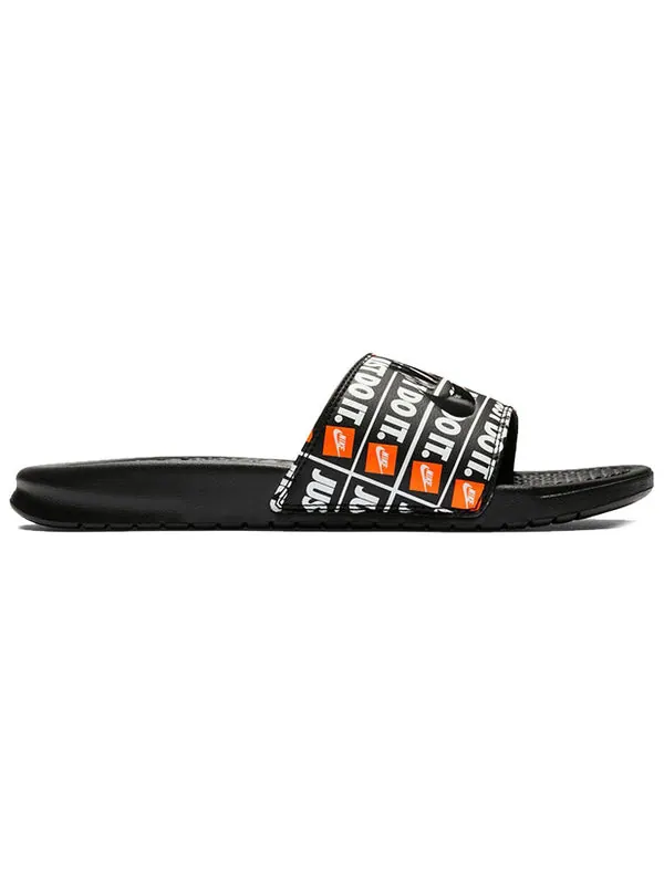 Тапочки benassi print 'just do it' Nike — изображение 2 из 4, черный