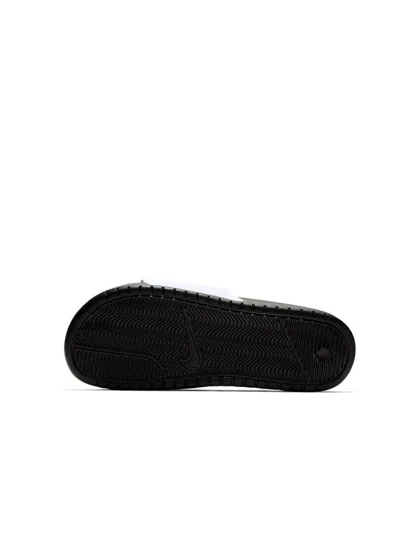 Тапочки jdi black white smiling face slippers 'black white' Nike — изображение 4 из 4, черный/белый