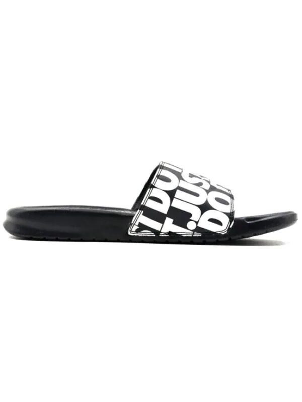 Тапочки benassi jdi print 'white' Nike — изображение 2 из 4, черный/белый