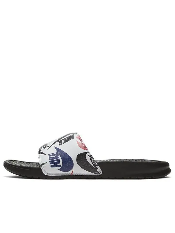 Тапочки benassi jdi slide 'swoosh print' Nike — изображение 1 из 4, черный