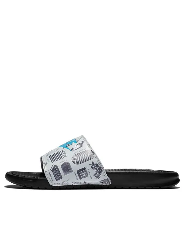 Тапочки benassi jdi slide 'worldwide pack' Nike — изображение 1 из 4, черный / белый