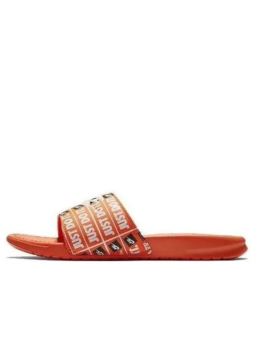 Тапочки benassi jdi print 'cone' Nike — изображение 1 из 3, оранжевый