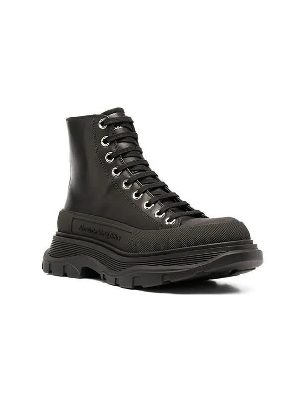 Кроссовки tread slick high 'black' Alexander Mcqueen — изображение 3 из 4, черный