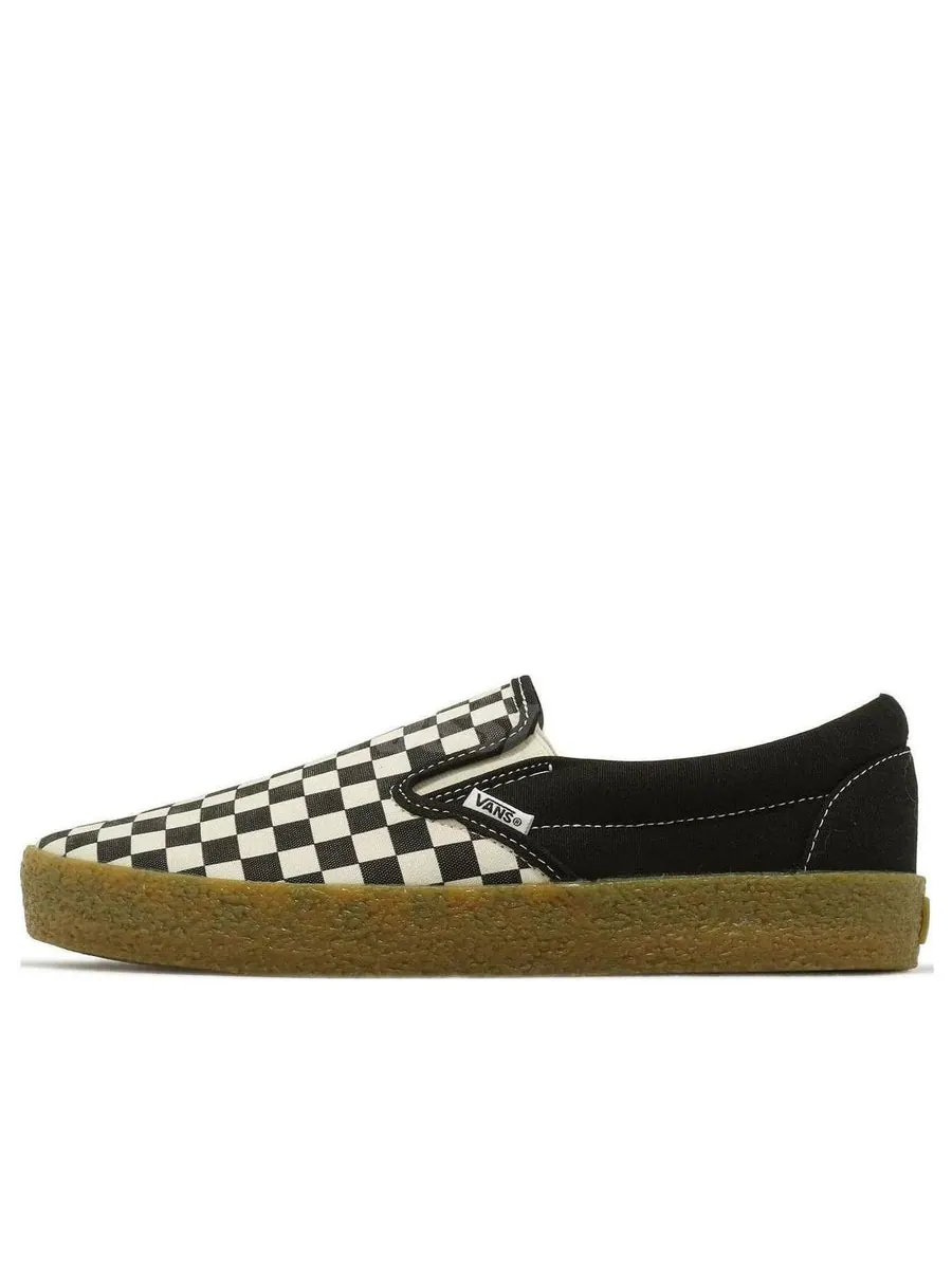 Кроссовки Vans Slip-On Checkerboard 'Black White' — изображение 1 из 5, черный