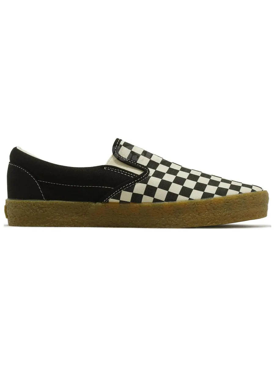 Кроссовки Vans Slip-On Checkerboard 'Black White' — изображение 3 из 5, черный