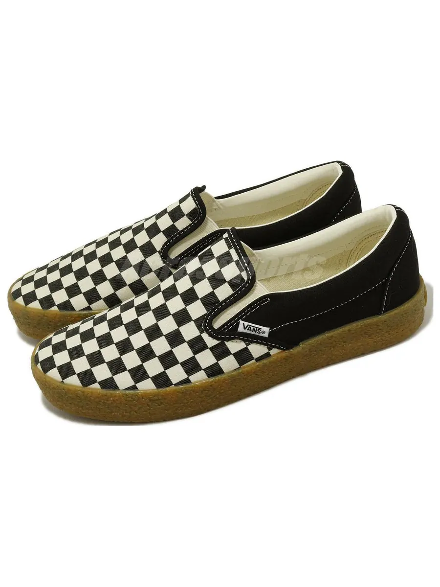 Кроссовки Vans Slip-On Checkerboard 'Black White' — изображение 4 из 5, черный