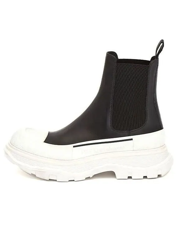 Кроссовки chelsea tread ankle boot 'black white' Alexander Mcqueen — изображение 1 из 4, черный/белый