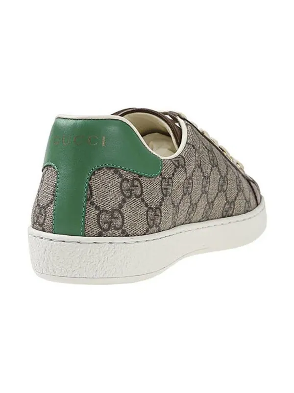 Кроссовки ace 'fake/not print' Gucci — изображение 3 из 4, бежевый/коричневый