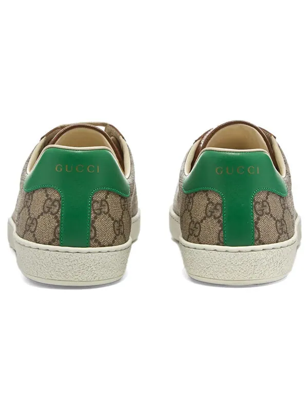 Кроссовки ace 'fake/not print' Gucci — изображение 4 из 4, бежевый/коричневый
