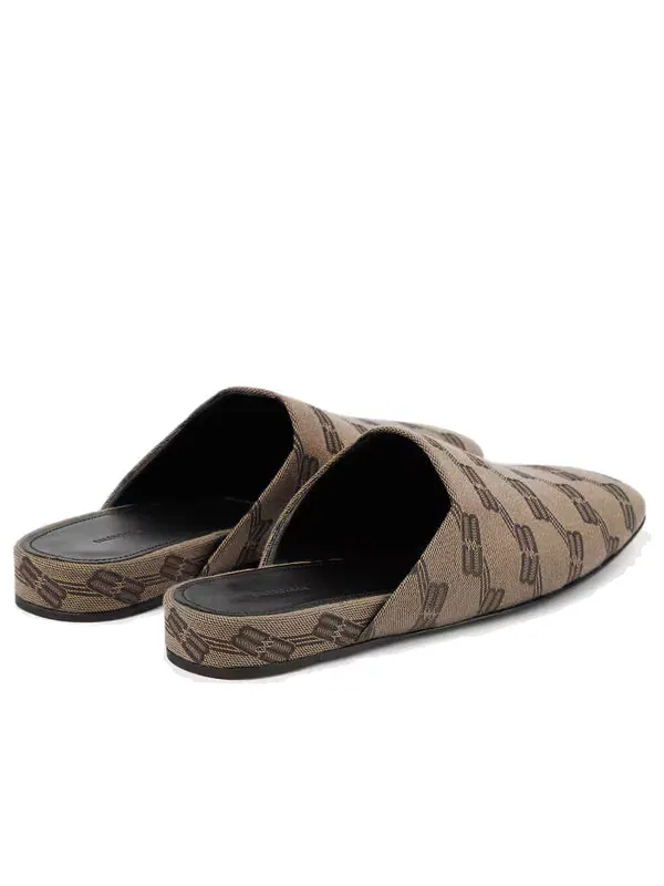 Тапочки cosy mules 'bb monogram brown' Balenciaga — изображение 4 из 4, коричневый
