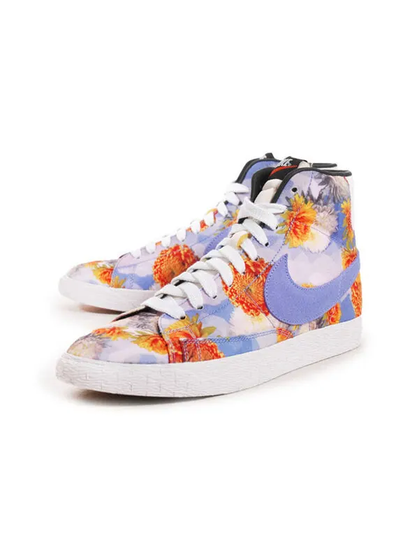 Кроссовки блейзер средний prm vntg qs Nike — изображение 2 из 4, синий/белый