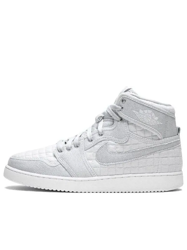 Кроссовки 1 ajko high quilted 'pure platinum' Air Jordan — изображение 1 из 4, платиновый/белый
