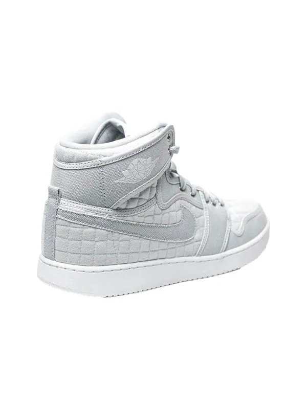 Кроссовки 1 ajko high quilted 'pure platinum' Air Jordan — изображение 4 из 4, платиновый/белый