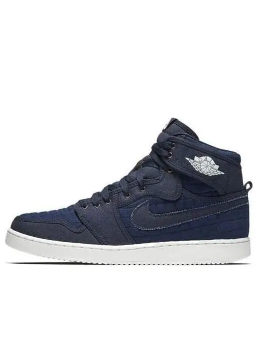 Кроссовки 1 ajko high og canvas 'obsidian' Air Jordan — изображение 1 из 4, золотистый