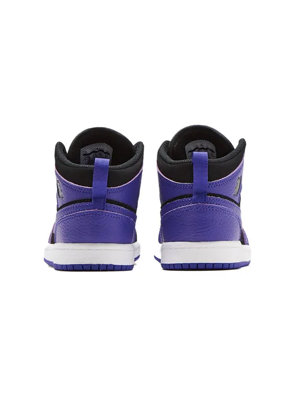Кроссовки 1 средние Air Jordan — изображение 3 из 4, черный/темный-белый