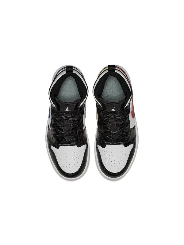 Кроссовки 1 ретро средние Air Jordan — изображение 3 из 4, черный//зеленый