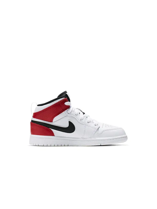 Кроссовки 1 средние Air Jordan — изображение 2 из 4, белый/черный/красный