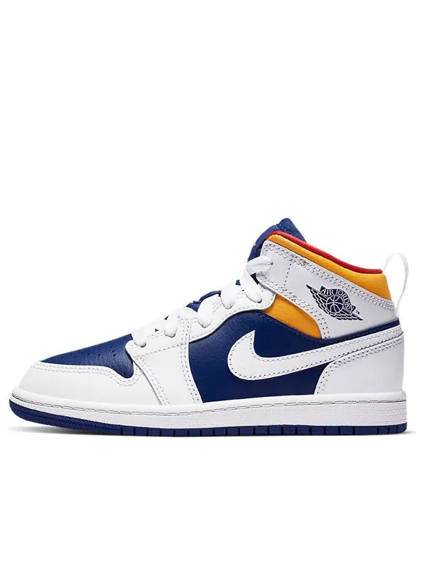 Кроссовки 1 средние Air Jordan — изображение 1 из 4, белый/темный синий