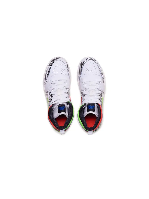 Кроссовки 1 средние Air Jordan — изображение 2 из 4, белый/синий/черный