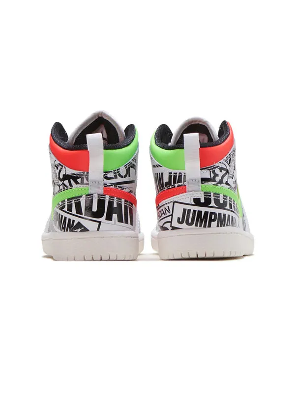 Кроссовки 1 средние Air Jordan — изображение 3 из 4, белый/синий/черный
