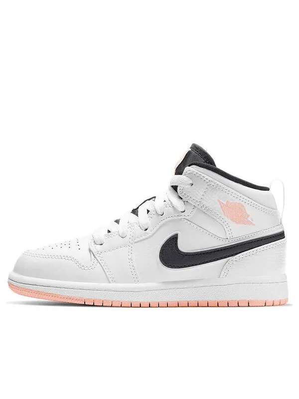 Кроссовки 1 средние Air Jordan — изображение 1 из 3, белый/черный/розовый