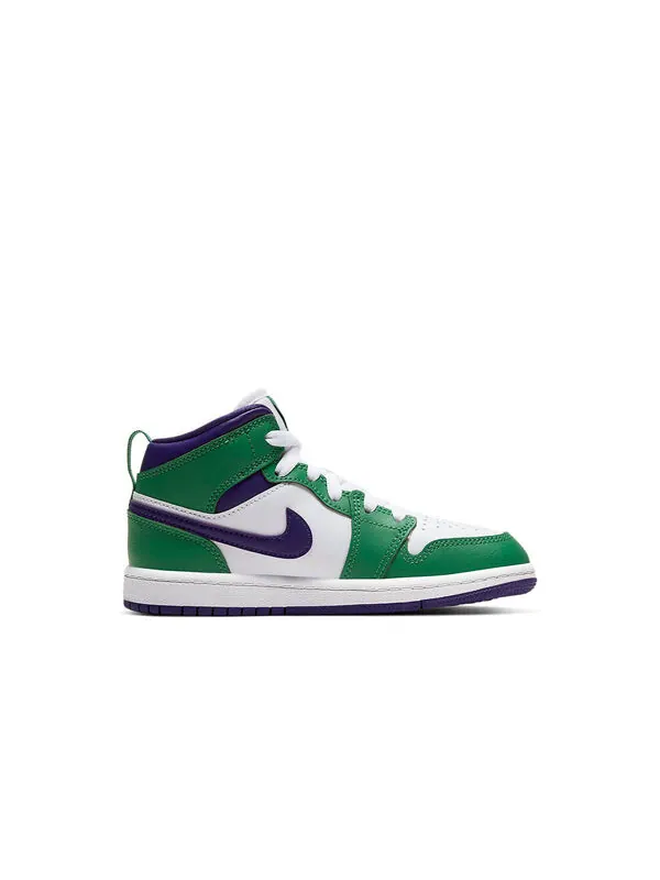 Кроссовки 1 mid 'hulk' Air Jordan — изображение 2 из 4, фиолетовый/белый