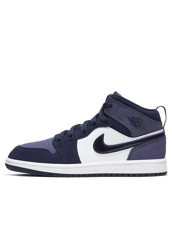 Кроссовки 1 mid 'sanded purple' Air Jordan — изображение 1 из 4, фиолетовый/белый