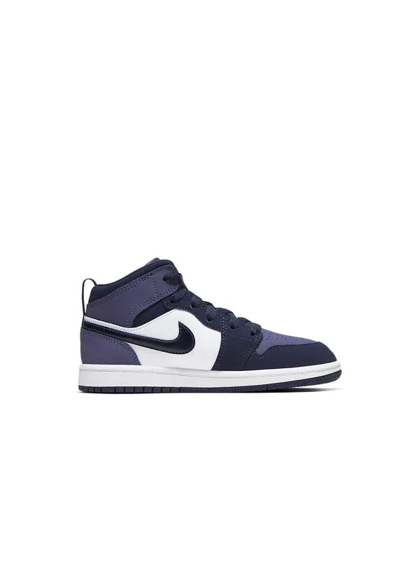 Кроссовки 1 mid 'sanded purple' Air Jordan — изображение 2 из 4, фиолетовый/белый
