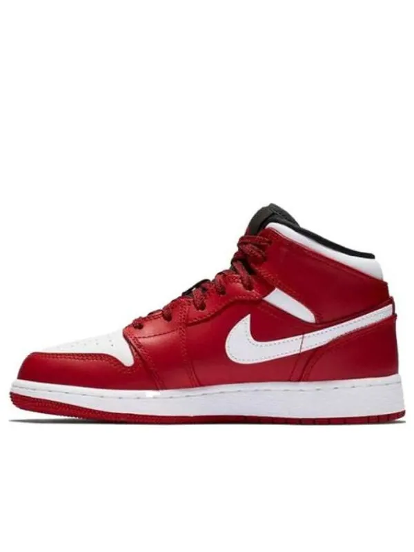 Кроссовки 1 ретро средние Air Jordan — изображение 1 из 4, красный/белый-черный