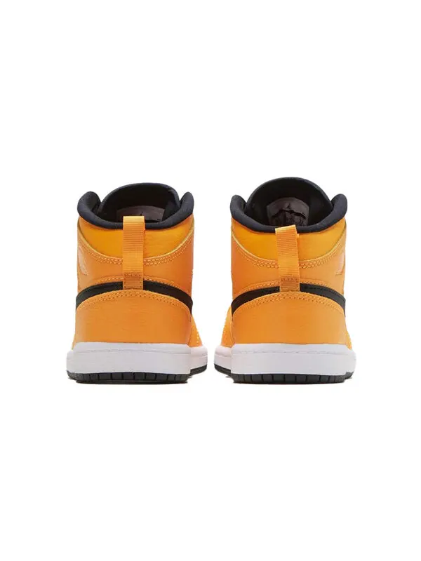 Кроссовки 1 средние Air Jordan — изображение 3 из 4, золотистый/черный/белый