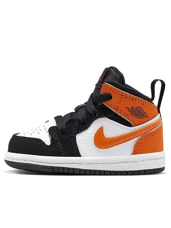 Кроссовки 1 средние Air Jordan — изображение 1 из 4, черный/оранжевый