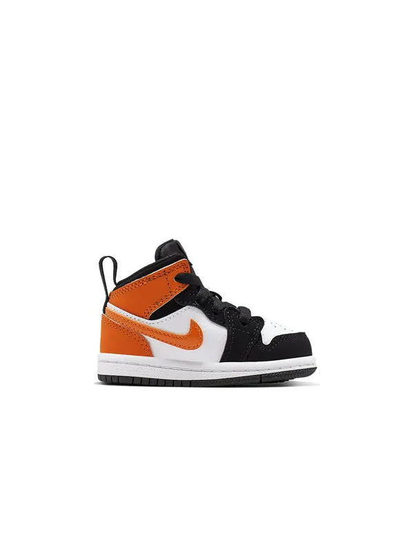 Кроссовки 1 средние Air Jordan — изображение 2 из 4, черный/оранжевый