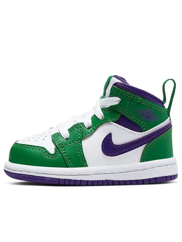 Кроссовки 1 средние Air Jordan — изображение 1 из 4, зеленый/белый/черный