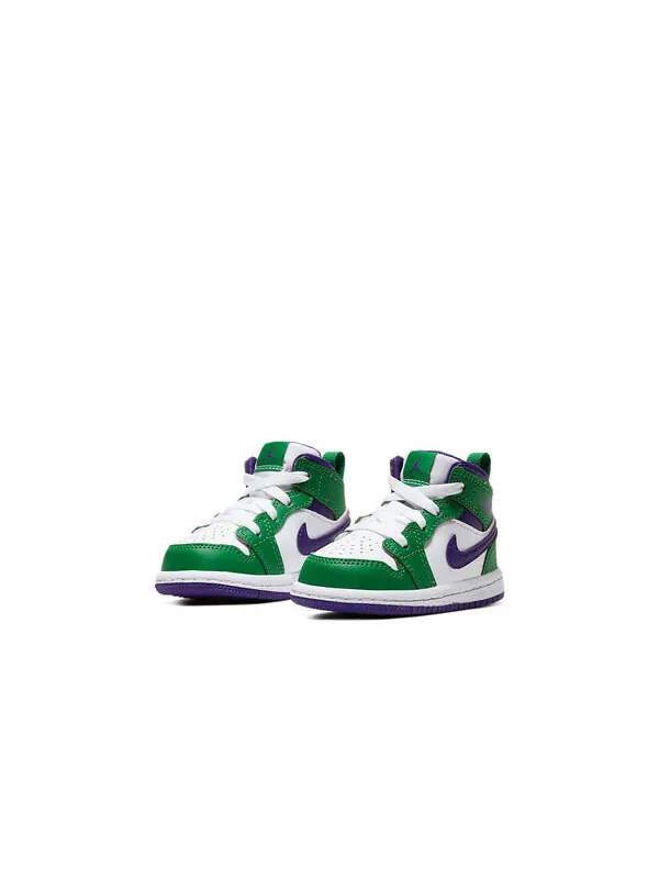 Кроссовки 1 средние Air Jordan — изображение 3 из 4, зеленый/белый/черный