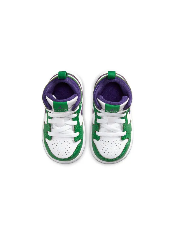 Кроссовки 1 средние Air Jordan — изображение 4 из 4, зеленый/белый/черный