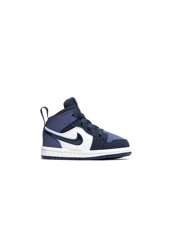 Кроссовки 1 средние Air Jordan — изображение 2 из 4, синий