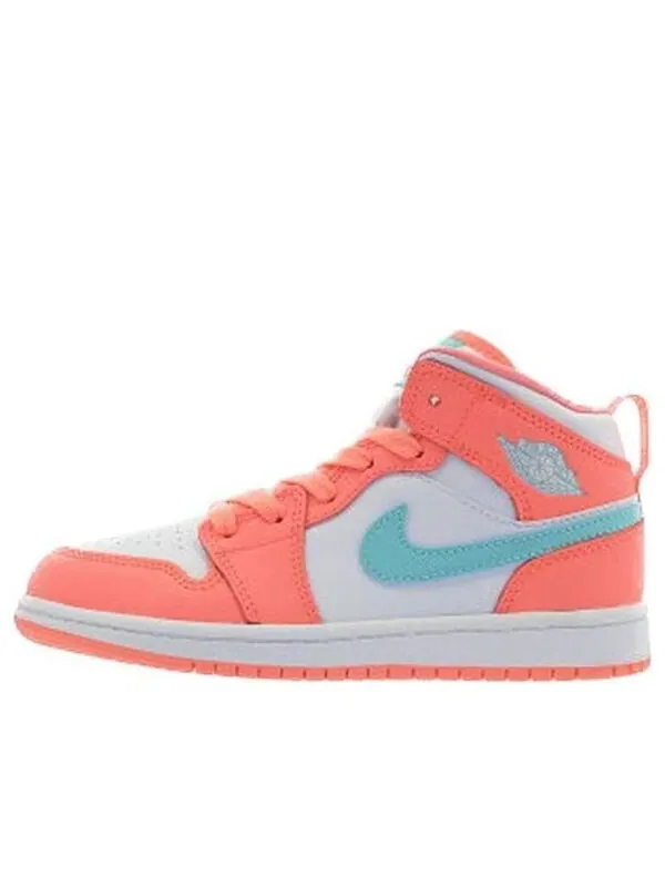 Кроссовки 1 средние Air Jordan — изображение 1 из 4, синий/розовый