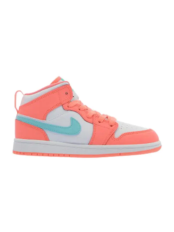 Кроссовки 1 средние Air Jordan — изображение 2 из 4, синий/розовый