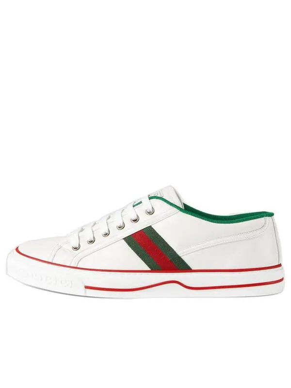 Кроссовки tennis 1977 'white' Gucci — изображение 1 из 4, белый/зеленый/красный