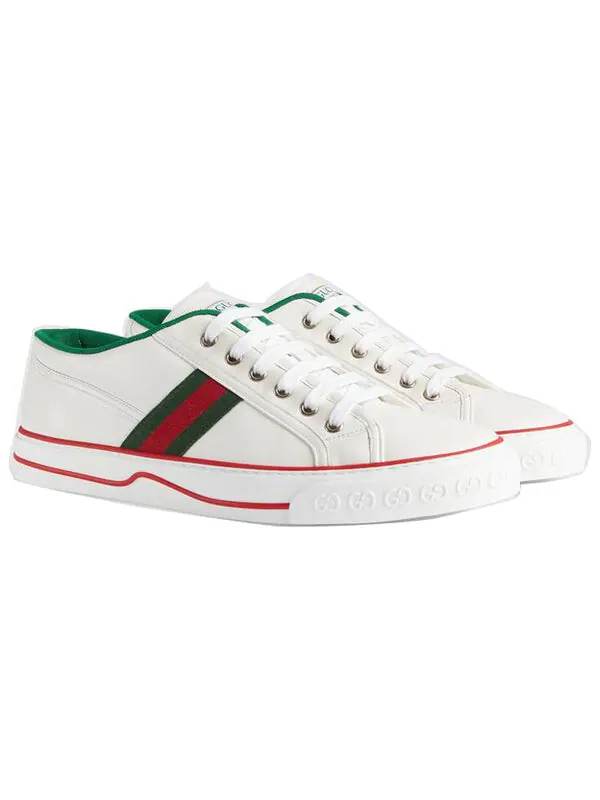 Кроссовки tennis 1977 'white' Gucci — изображение 3 из 4, белый/зеленый/красный
