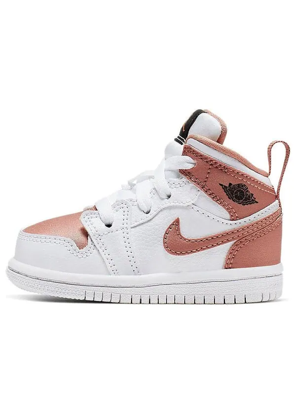 Кроссовки 1 средние Air Jordan — изображение 1 из 3, белый/розовый золотистый