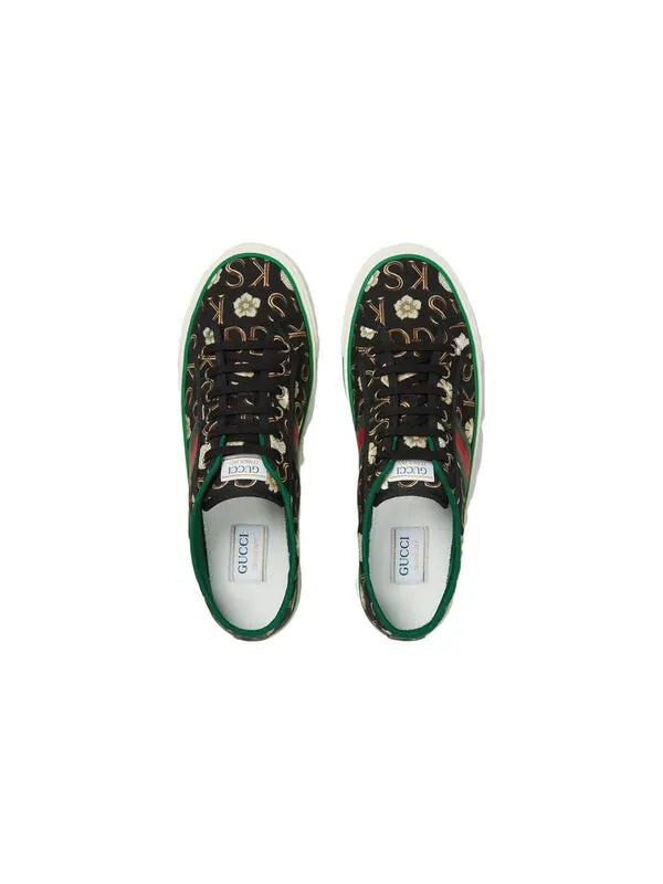 Кроссовки tennis 1977 ken scott Gucci — изображение 4 из 4, черный/зеленый/красный