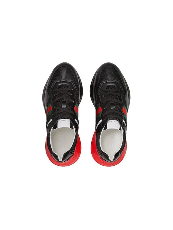 Кроссовки rhyton 'black red green reflective' Gucci — изображение 3 из 3, черный/красный/зеленый