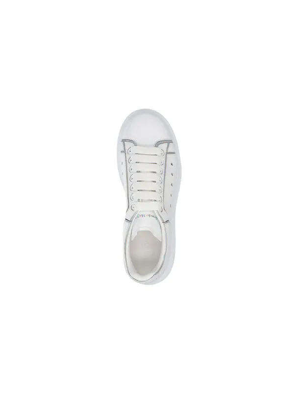 Кроссовки oversized sneaker 'white silver holo' Alexander Mcqueen — изображение 2 из 4, белый/серебристый