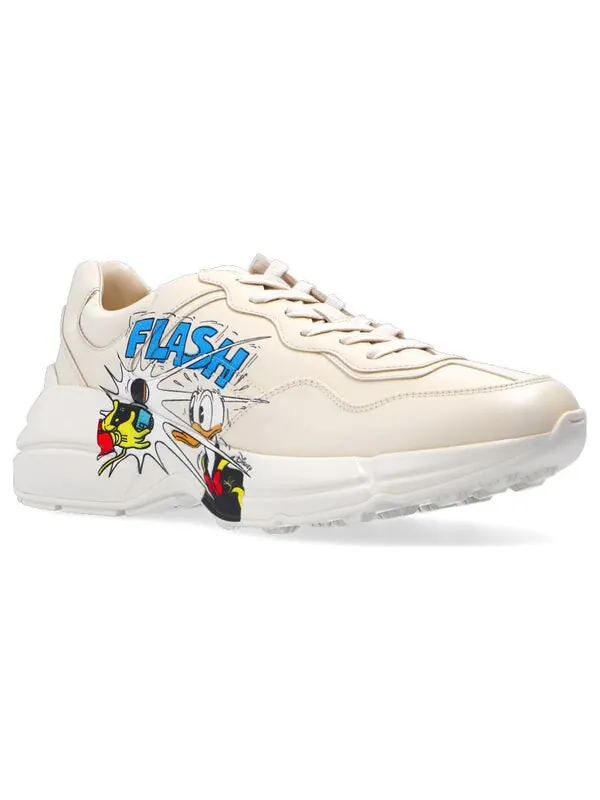 Кроссовки disney x rhyton Gucci — изображение 3 из 4, белый
