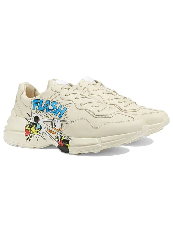 Кроссовки disney x rhyton Gucci — изображение 2 из 4, белый