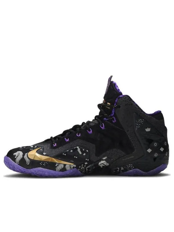 Кроссовки lebron 11 'bhm' Nike — изображение 1 из 4, темный серый//фиолетовый