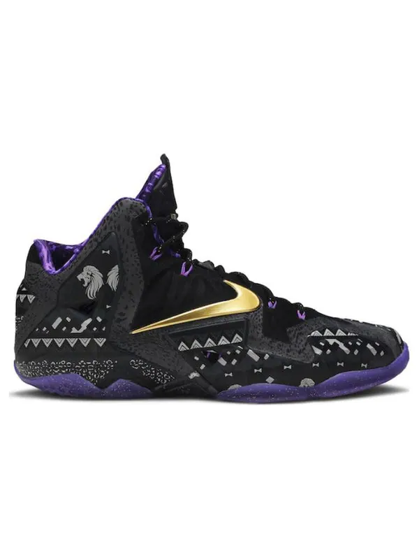 Кроссовки lebron 11 'bhm' Nike — изображение 2 из 4, темный серый//фиолетовый
