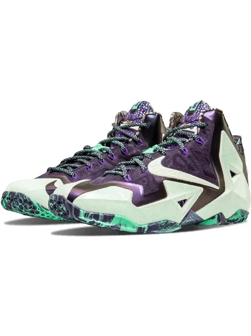 Кроссовки леброн 11 Nike — изображение 2 из 4, зеленый/фиолетовый