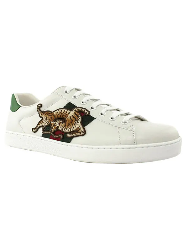 Кроссовки ace 'tiger' Gucci — изображение 3 из 3, белый/зеленый/красный
